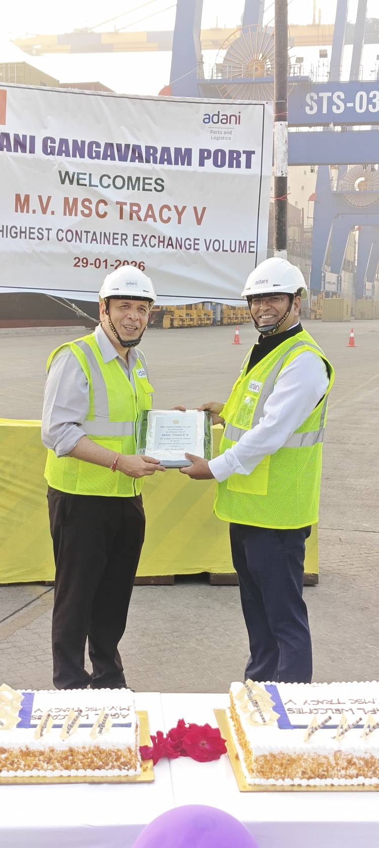 Adani Gangavaram Port Sets New Benchmark with Highest-Ever Single Transaction Handling of 3,400 TEUs