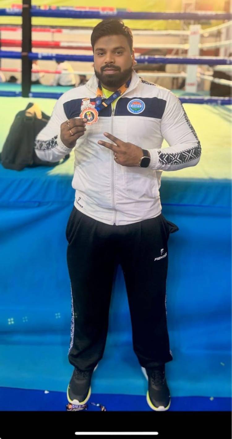 Sudhir Saxena Clinches Silver Medal for India at 5th India Open International Kickboxing Cup 2026