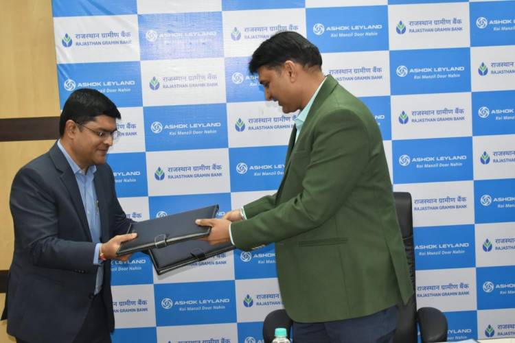 Ashok Leyland partners with Rajasthan Gramin Bank for providing Vehicle Finance facilities