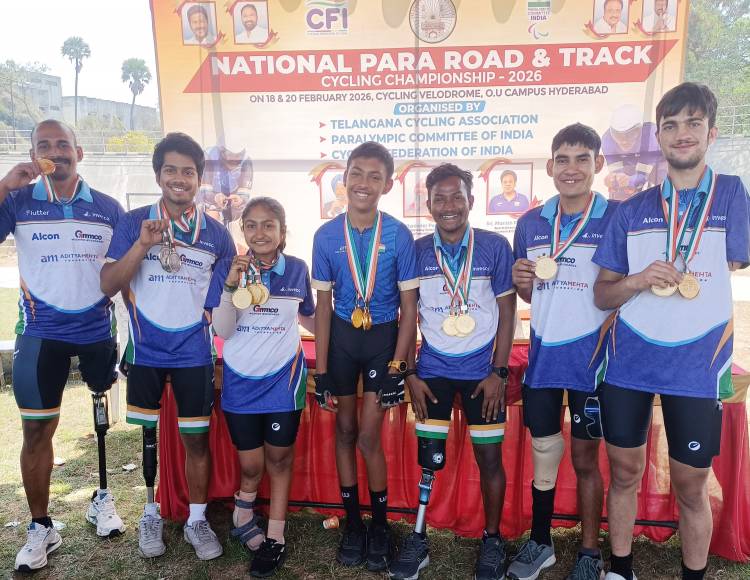 Aditya Mehta Foundation Para Cyclists Shine  at Para Track Cycling National Championship