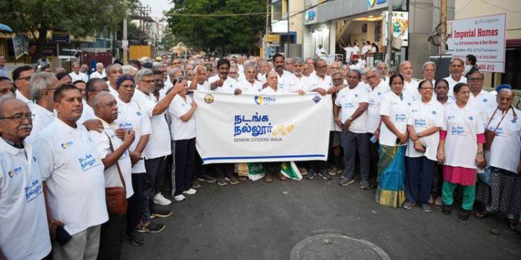Over300 Senior Citizens Participate in ‘Nadanga Nallur’ Walk Organized by Diha Clinic