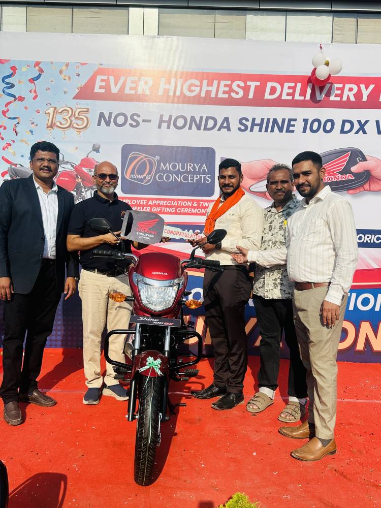  Mourya Concepts Celebrates 20 Years with Employee-Centric Initiatives; 135 Two-Wheelers Distributed Across India