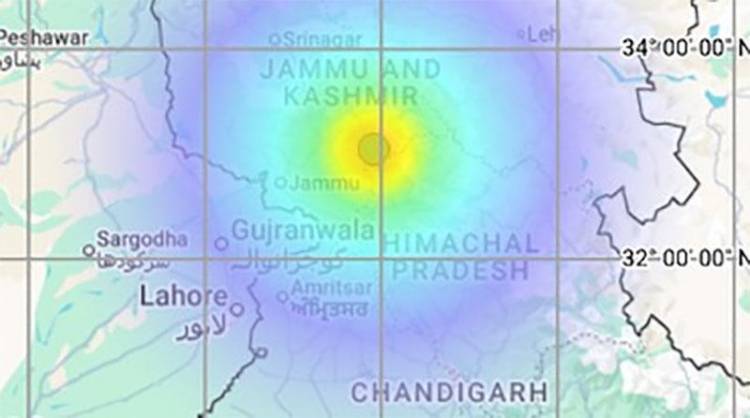 ஜம்மு காஷ்மீரில் அடுத்தடுத்து ஏற்பட்ட இரண்டு நிலநடுக்கங்கள்!