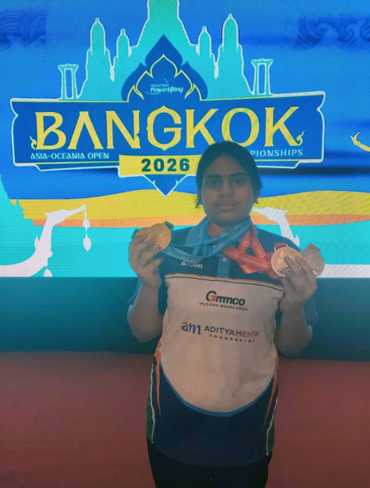 Payal - Para powerlifter trained at Aditya Mehta Foundation, wins big at Bangkok Asian Oceania Open Championship