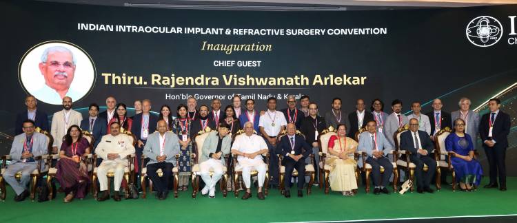 Honourable Governor of Tamil Nadu and Kerala  Shri Rajendra Vishwanath Arlekar Inaugurates IIRSI 2026 - Convention on Intraocular Implant & Refractive Surgery