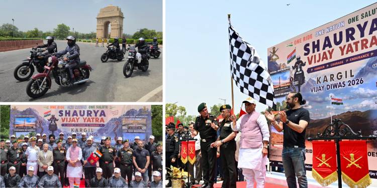 Kargil Vijay Diwas 2026: Raksha Mantri Flags Off Shaurya Vijay Yatra with Riders on Jawa and Yezdi Motorcycles