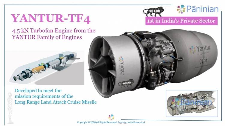 Paninian Unveils Yantur 4.5 kN Turbofan Engine Programme—India's First Private-Sector Development in Its Class
