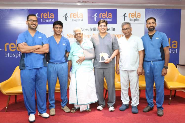 Rela Hospital Successfully Restores Shoulder Function in a 97-Year-Old Through India's First Fully Awake Keyhole Surgery with a Biodegradable Balloon Implant