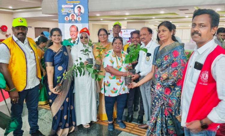 சுற்றுச்சூழல் பாதுகாக்க அரிமா மாவட்ட ஆளுநர் ராஜேஷ் ஜோஷி ஒரு லட்சம் மரக்கன்றுகள் வளர்க்கும் திட்டம் தொடங்கினார்