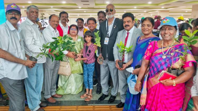 சுற்றுச்சூழல் பாதுகாக்க அரிமா மாவட்ட ஆளுநர் ராஜேஷ் ஜோஷி ஒரு லட்சம் மரக்கன்றுகள் வளர்க்கும் திட்டம் தொடங்கினார்