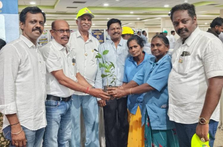 சுற்றுச்சூழல் பாதுகாக்க அரிமா மாவட்ட ஆளுநர் ராஜேஷ் ஜோஷி ஒரு லட்சம் மரக்கன்றுகள் வளர்க்கும் திட்டம் தொடங்கினார்