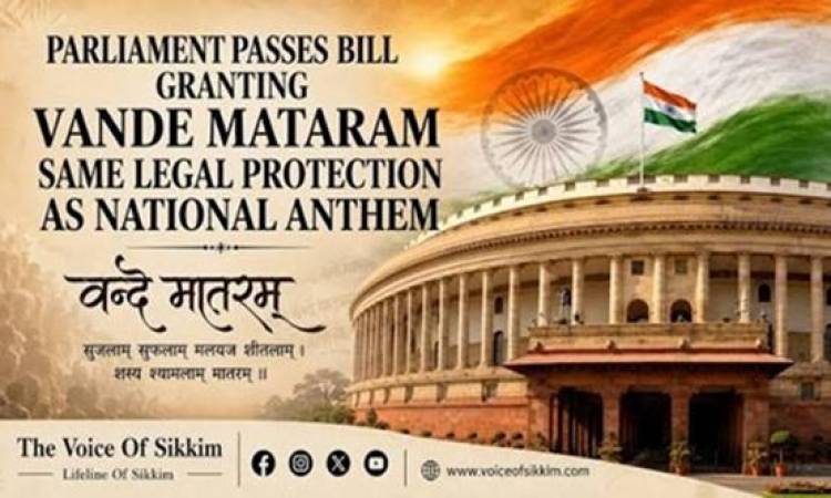 Parliament passes Bill granting Vande Mataram same status as National Anthem