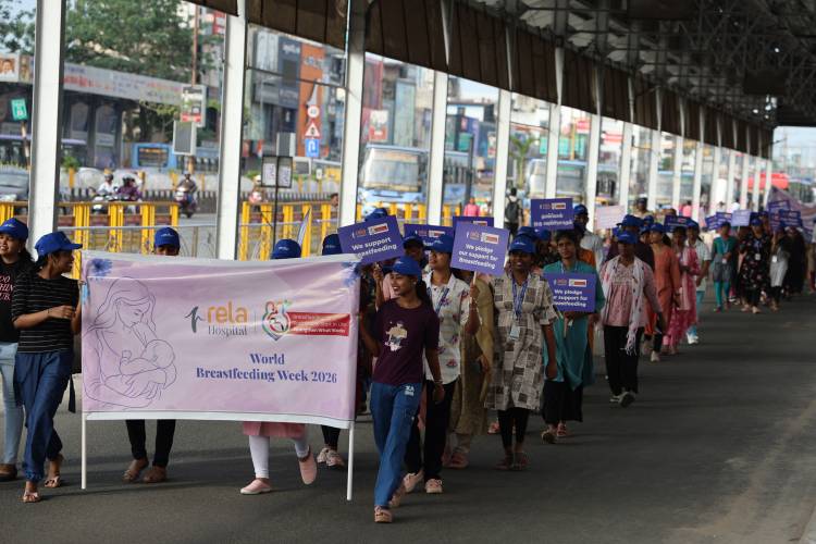Rela Hospital Hosts 3-Km Walkathon to Observe World Breastfeeding Week