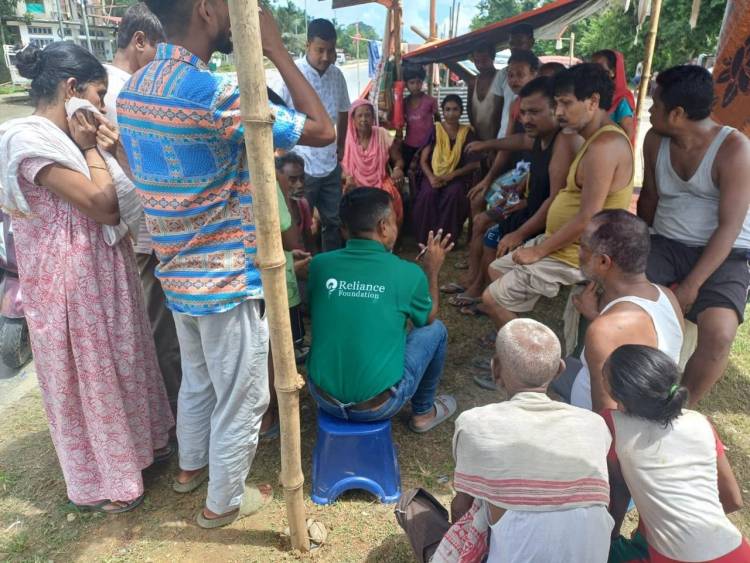 MR - Assam floods - Mrs Nita M Ambani Reliance Foundation CM Relief Fund