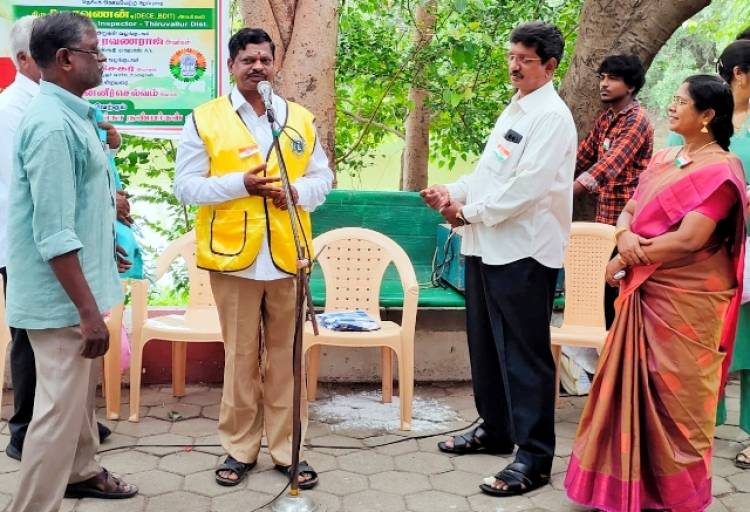 சென்னை கிரீன் சிட்டி அரிமா சங்கம் சார்பில் 80-ஆம் ஆண்டு சுதந்திர தின விழா