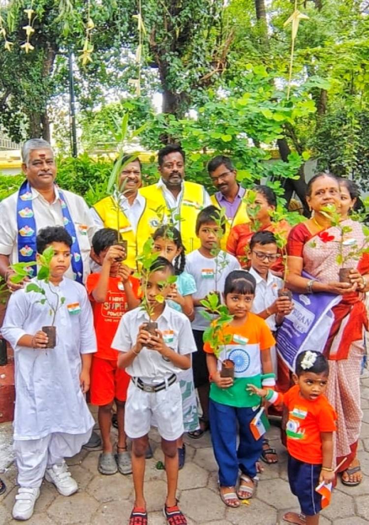 சென்னை கிரீன் சிட்டி அரிமா சங்கம் சார்பில் 80-ஆம் ஆண்டு சுதந்திர தின விழா