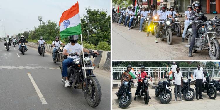 இந்தியாவின் 80 வது சுதந்திர தினத்தைக் கொண்டாட 2,000 ஜாவா, யெஸ்டி மற்றும் பிஎஸ்ஏ வாகன ஓட்டிகள் ஒன்றிணைந்தனர்