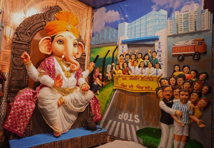 Ganesh Chaturthi Theme ‘Parivartan – Towards a Developed Bengal’  at Executive Palace Complex, Kolkata.