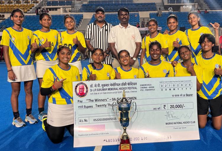 SRMIST Hockey Women’s Team Won the Gold Medal in the Dr. J.P. Sukumar Memorial State Level Open Hockey Tournament